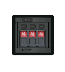 Painel de Controle Remoto DC 3 Posições 12v/24v Blue Sea 1148